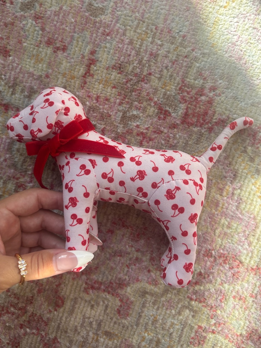NWOT Victoria’s Secret \\ cherry print dog